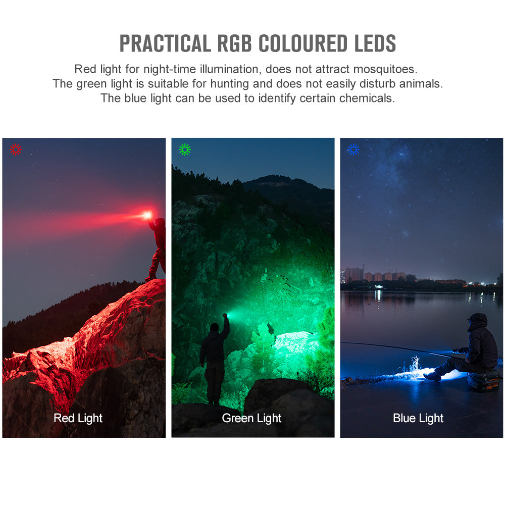 Marauder Mini Powerful LED Flashlight With RGB