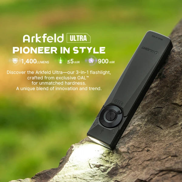 Arkfeld Ultra 3-in-1 EDC Flashlight with O-aluminum Material