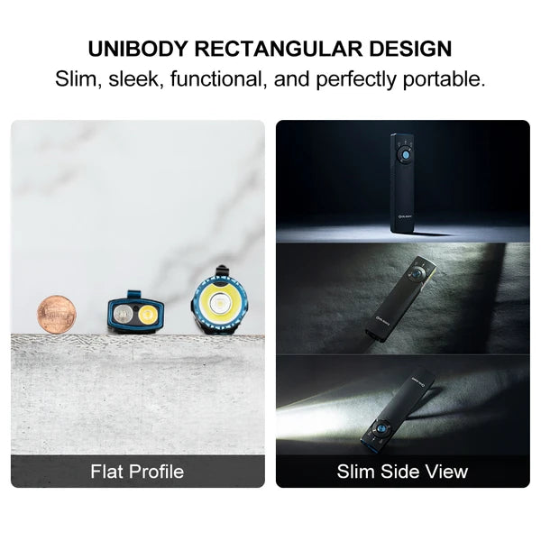 Arkfeld Pro Flat EDC Flashlight with LED Light UV and Laser